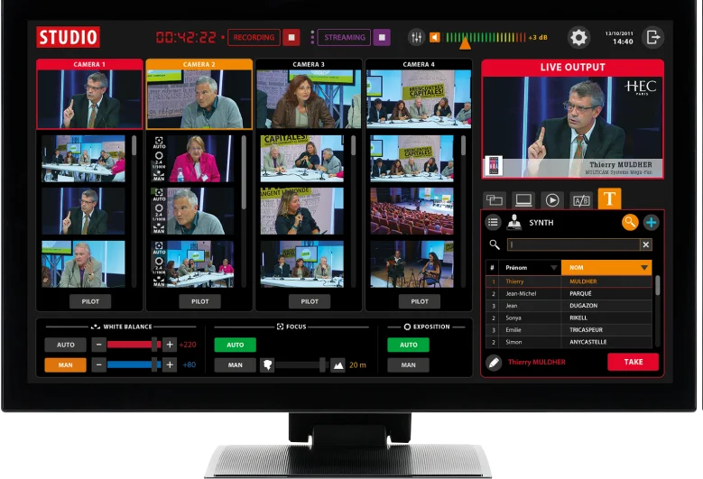 studio tv livestreaming multicam